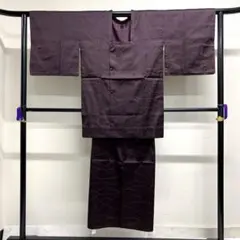 雨コート　二部式　幾何学模様　身丈86　裄64　正絹　着物　036tz