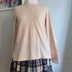 未使用‼️サマンサモスモス ピンク レース付きハイネックカットソー