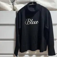 【ブルーレーベルクレストブリッジ】ロゴ刺繍ニット