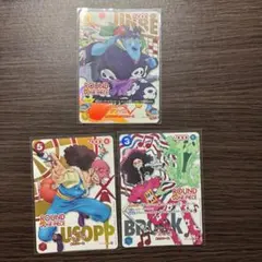 ワンピースカード】ラウンドワンコラボ ウソップチョッパーロビン