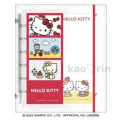キティー　シール帳　サンリオキャラクターズ　スキペタ　バインダー　シール台紙