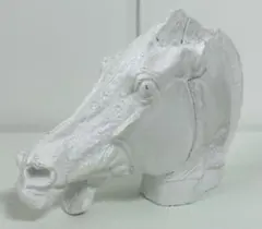【送料無料】置物 馬 アンティーク オブジェ 石膏 アート 彫刻 デッサンのサムネイル
