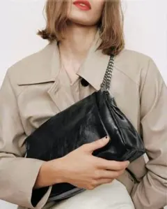 ZARA フラップロッカーショルダーバッグ
