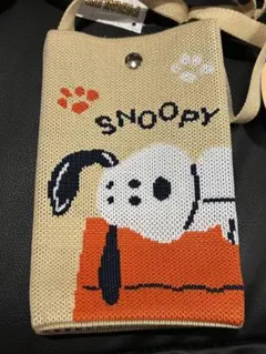 SNOOPY⭐︎ニットショルダーバッグ⭐︎PEANUTS⭐︎ベージュ