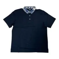 【新品】LANDS' END ポロシャツ ネイビー LLサイズのサムネイル