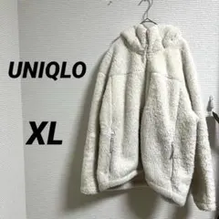【UNIQLO ユニクロ】 アウター ボアジャケット オフ白 フリース 防寒 冬