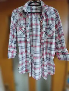 チェック柄 半袖シャツ