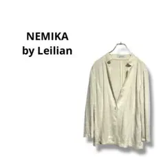 【NEMIKA by Leilian】新品　ジャケット　薄手　11号 ホワイト