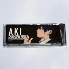 チェンソーマン　ベースヤード　大交流展　スクエアロングカンバッジ　アキ　黒