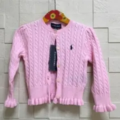 ラルフローレン 新品 カーディガン 24m 90