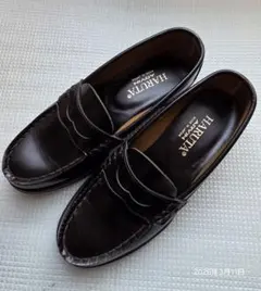 HARUTAローファー★黒23.5EE★美品