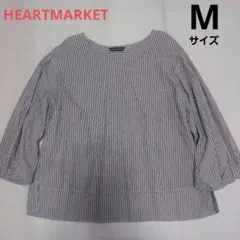 美品　ハートマーケット　ナチュラル系　シャツ　ストラップ　Mサイズ(ゆったり)のサムネイル