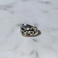 ☆【希少】スカル クロス リング 10号 Silver925 ジョニーデップ 