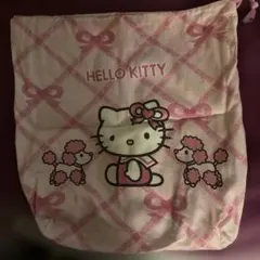 Hello Kitty 巾着袋 体操着入れ ピンク