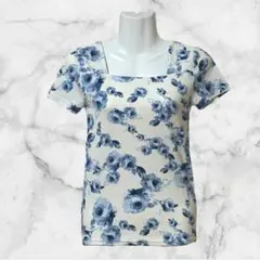 【NAVANA】花柄半袖トップス/Mのサムネイル