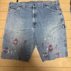 ディッキーズ ダメージデニムショートパンツ
