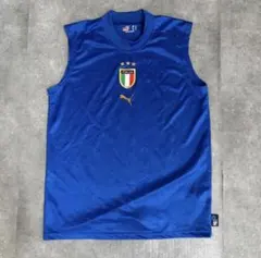 イタリア代表　ノースリーブ　ユニフォーム　サッカー　古着　シャツのサムネイル