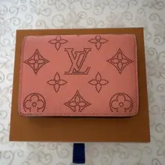 LOUIS VUITTON 二つ折り財布 ピンク モノグラムのサムネイル