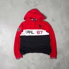 Polo ralph lauren half zip hoodie y2k