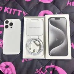 Apple iPhone 15 Pro 本体 ホワイトチタニウム 256GB - メルカリ