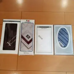 紳士用ハンカチ（箱入）4枚