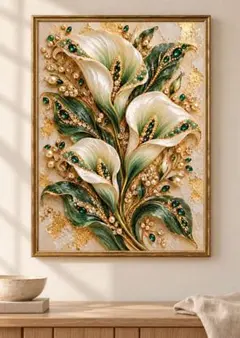 カラーの花 アートパネル インテリア 絵画0173