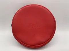 Dior ディオール 丸型 ラウンド ポーチ 小物入れ レッド