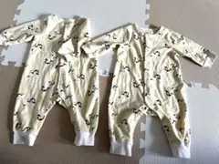 ペンギン柄ロンパース 80 2枚セット