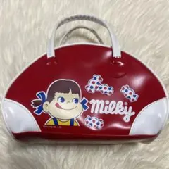 不二家 ミルキー ペコちゃん ミニバッグ　ボストンバッグ