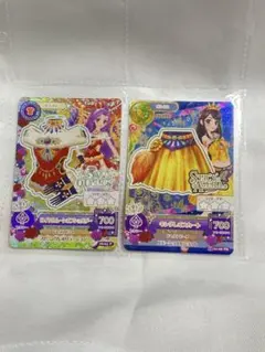 アイカツカード スパイシーアゲハ キングレオ 2枚セット 即購入〇 紫吹