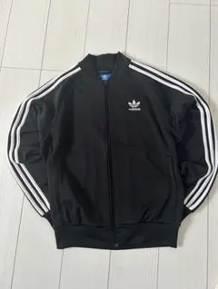 adidas Superstar JKT トラックジャケット L 黒 白ライン - メルカリ