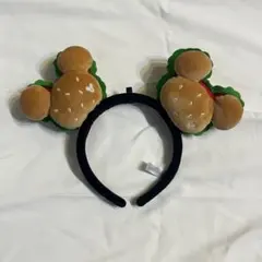 ディズニー ミッキー ハンバーガー型カチューシャ