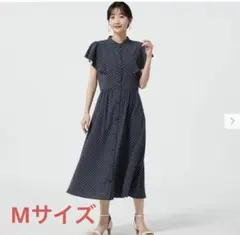 【GU】ドットプリントワンピース(半袖)