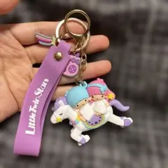 キキララ　リトルツインスターズ キーホルダー ユニコーン　ストラップ　マスコット