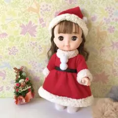 フレアサンタワンピースセット＊メルちゃん ソランちゃん クリスマス サンタ