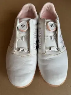 adidas ゴルフシューズ 6.5 US 23.5 cm ホワイト ピンク