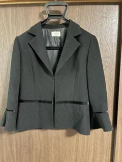 黒 スパンコール テーラードジャケット