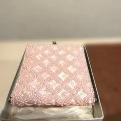 ⭐️新品未使用ビーズ刺繍 ピンク クラッチバッグ