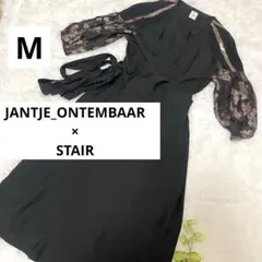 【希少】ヤンチェオンテンバール×STAIR コラボ 袖ラメ切替ワンピース 1 希少】ヤンチェオンテンバール×STAIR コラボ 袖ラメ切替ワンピース 1