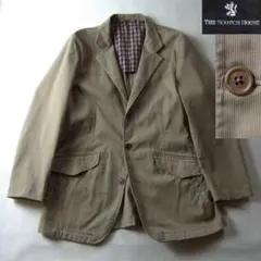 スコッチハウス　コットンピケ　テーラードジャケット　ストレッチ加工　Lのサムネイル