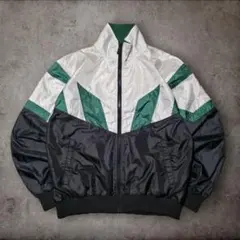 【美品】90s puma ヒットユニオン製 ナイロンジャケット グリーン M