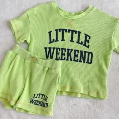 90 リトルウィークエンド　しまむら　セットアップ　ベビー　キッズ