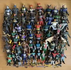 【中古品・ジャンク品】仮面ライダーソフビフィギュア セット売りまとめ 昭和 平成