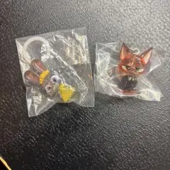 ズートピア2 めじるしアクセサリー　2点セット　ニック　ジュディ　B