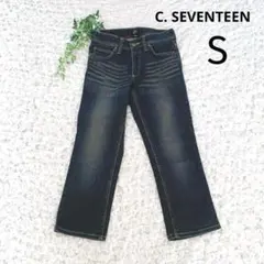 C. SEVENTEENシーセブンティーン ストレートデニム 【S】ストレッチ