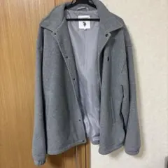 U.S. POLO ASSN. フリースジャケット グレーL