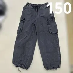 GU カーゴパンツ　150 ダークグレー