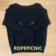 ☆ROPE PICNIC 七分袖パール・ドルマンニット☆