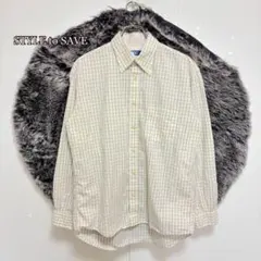 ⚫︎STYLE to SAVEコットンBDシャツ（L L）ウィンドーチェック柄