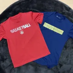 アンダーアーマー　バスケ　Ｔシャツ2枚セット　赤　ネイビー
